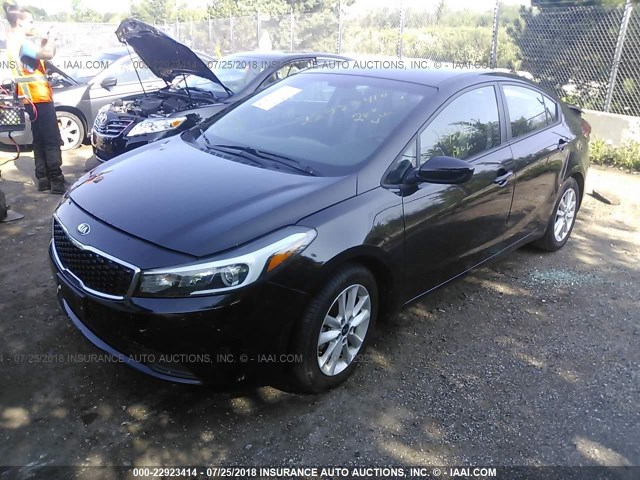 3KPFL4A77HE008555 - 2017 KIA FORTE LX/S BLACK photo 2