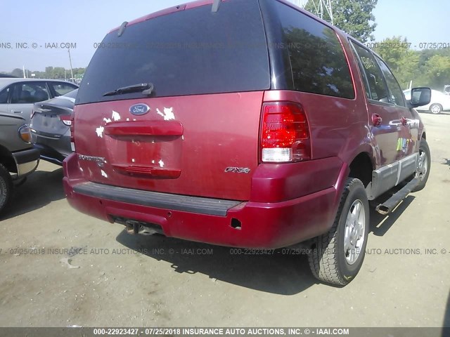 1FMPU16L13LB50224 - 2003 FORD EXPEDITION XLT RED photo 4