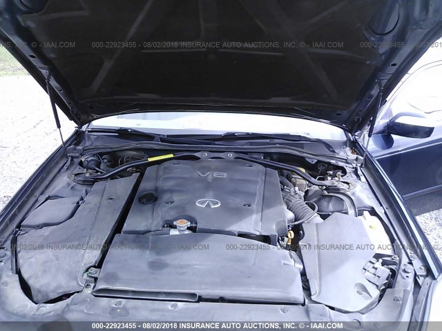 JNKBF01A22M001501 - 2002 INFINITI Q45 BLUE photo 10