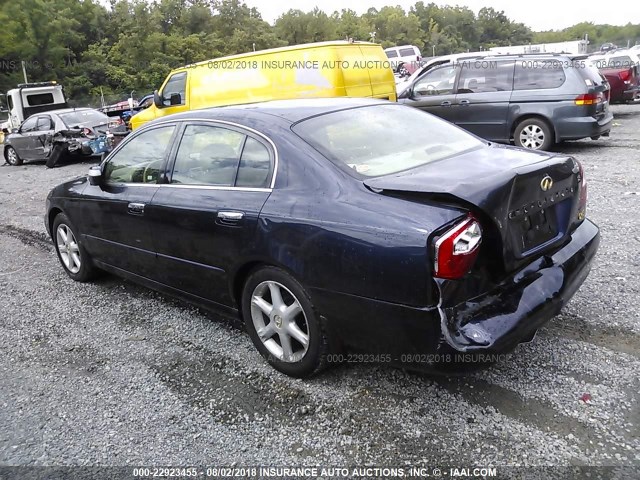 JNKBF01A22M001501 - 2002 INFINITI Q45 BLUE photo 3