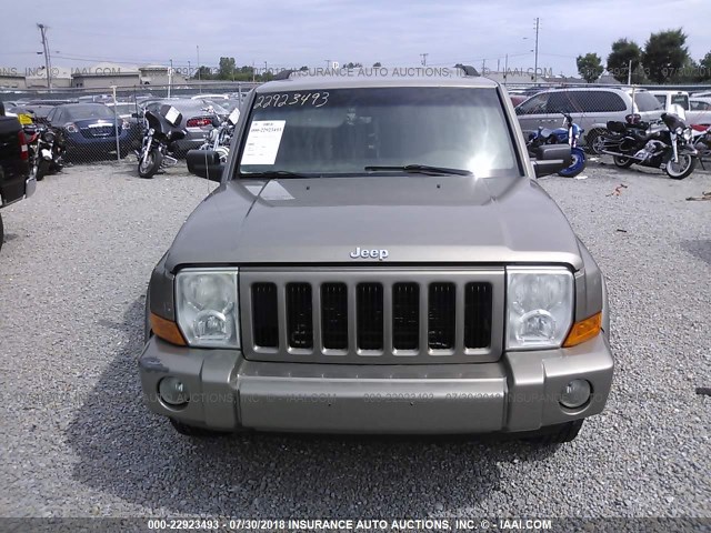 1J8HG48N06C237707 - 2006 JEEP COMMANDER 棕色 照片 6