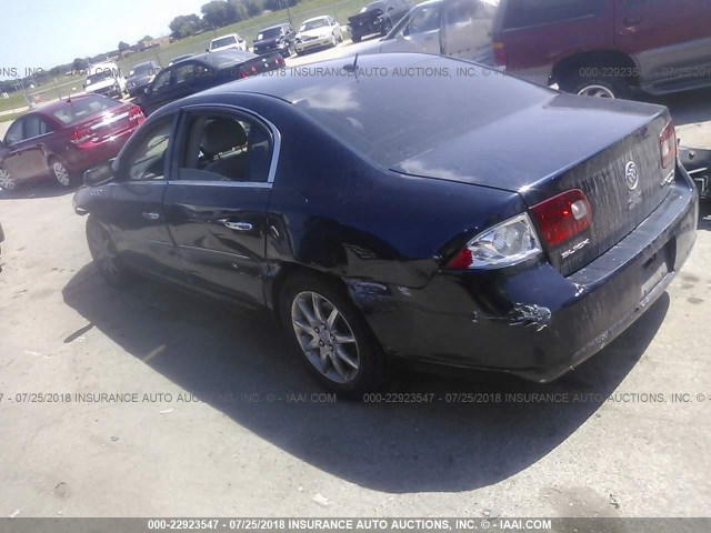 1G4HD57216U190612 - 2006 BUICK LUCERNE CXL Dark Blue photo 3