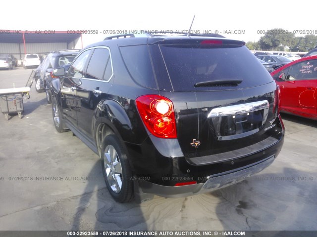 2GNALFEKXD6259513 - 2013 CHEVROLET EQUINOX LTZ BLACK photo 3