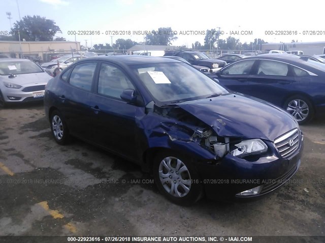 KMHDU46DX9U742236 - 2009 HYUNDAI ELANTRA GLS/SE BLUE photo 6