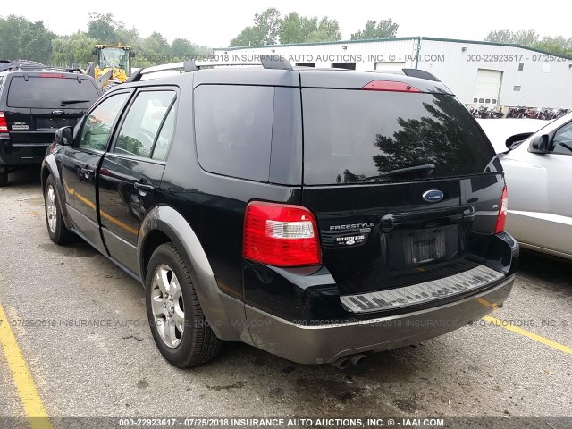 1FMDK05176GA53206 - 2006 FORD FREESTYLE SEL BLACK photo 3