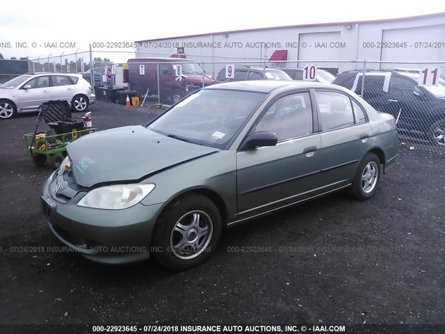 2HGES16384H553117 - 2004 HONDA CIVIC DX VP 绿色 照片 2