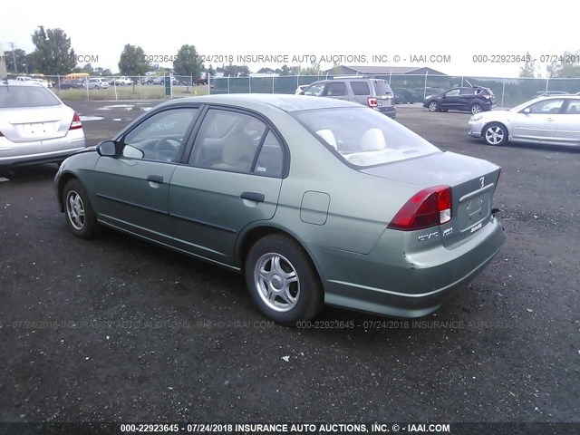2HGES16384H553117 - 2004 HONDA CIVIC DX VP 绿色 照片 3