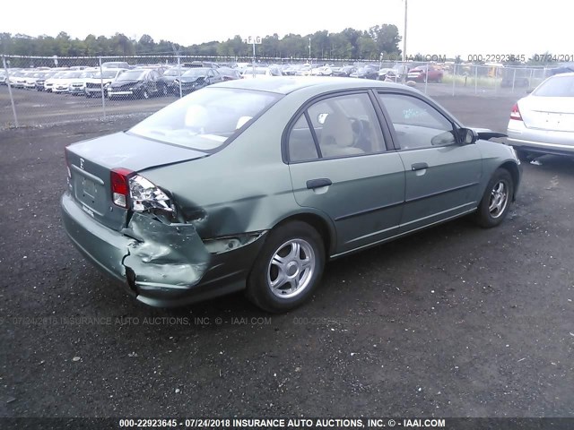 2HGES16384H553117 - 2004 HONDA CIVIC DX VP GREEN photo 4