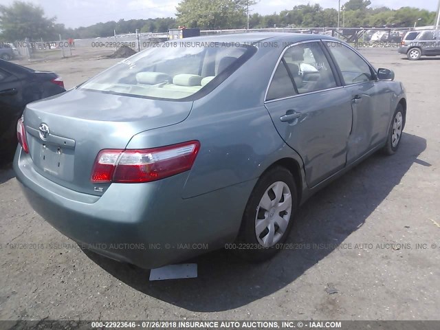 4T1BE46K79U825674 - 2009 TOYOTA CAMRY SE/LE/XLE Light Blue photo 4