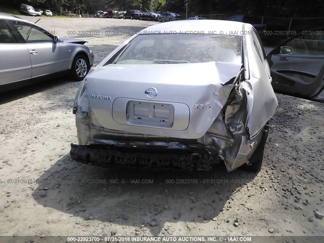 1N4BA41E14C849586 - 2004 NISSAN MAXIMA SE/SL SILVER photo 6