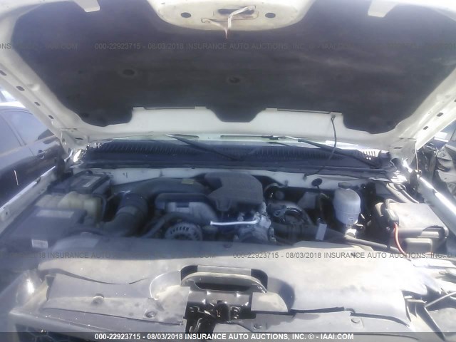 1GCHC23235F968908 - 2005 CHEVROLET SILVERADO C2500 HEAVY DUTY WHITE photo 10