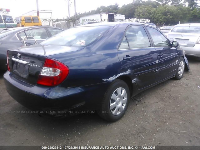 4T1BE32K84U373789 - 2004 TOYOTA CAMRY LE/XLE/SE Mavi foto 4