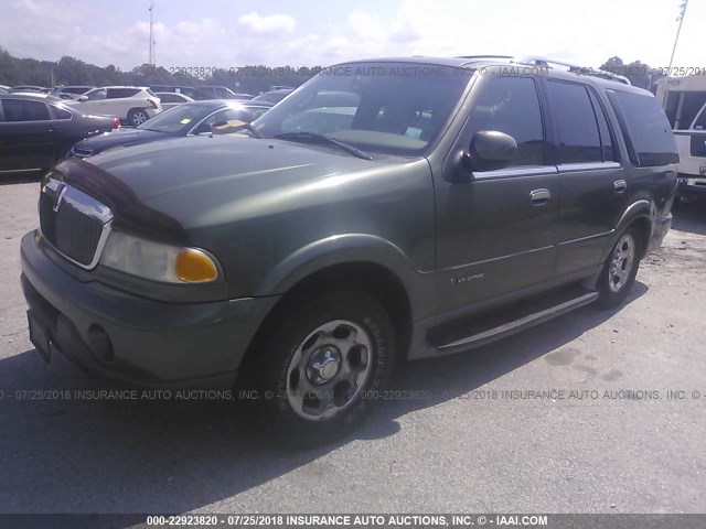 5LMFU28R41LJ23399 - 2001 LINCOLN NAVIGATOR Yeşil fotoğraf 2
