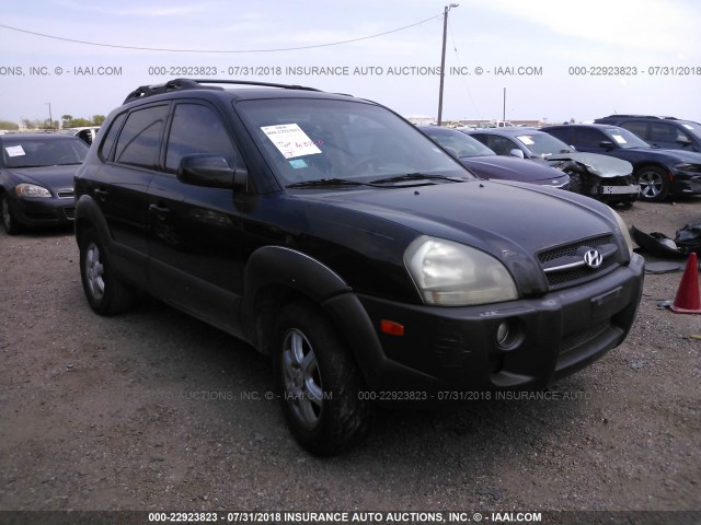 KM8JN12D05U160015 - 2005 HYUNDAI TUCSON GLS/LX BLACK photo 1