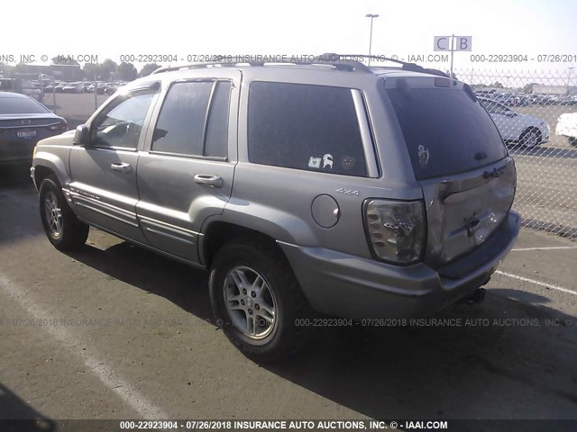 1J4GW68N1XC726422 - 1999 JEEP GRAND CHEROKEE LIMITED SILVER photo 3