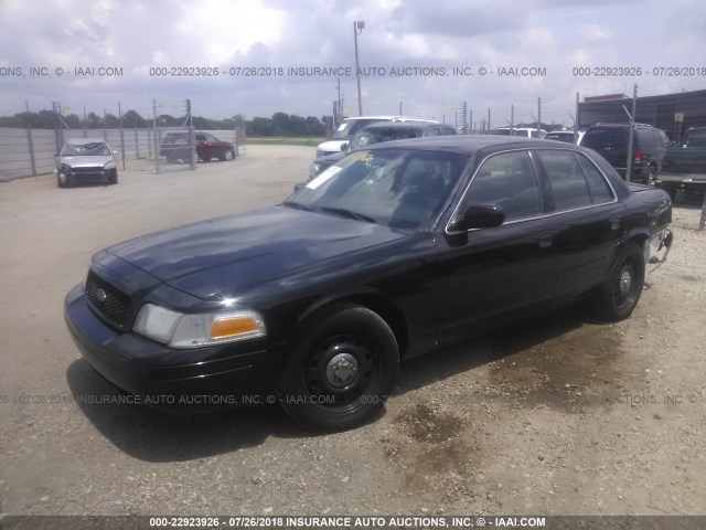 2FAHP71V68X164969 - 2008 FORD CROWN VICTORIA POLICE INTERCEPTOR BLACK photo 2