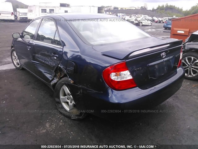 4T1BF32KX3U052249 - 2003 TOYOTA CAMRY LE/XLE/SE Mavi foto 3