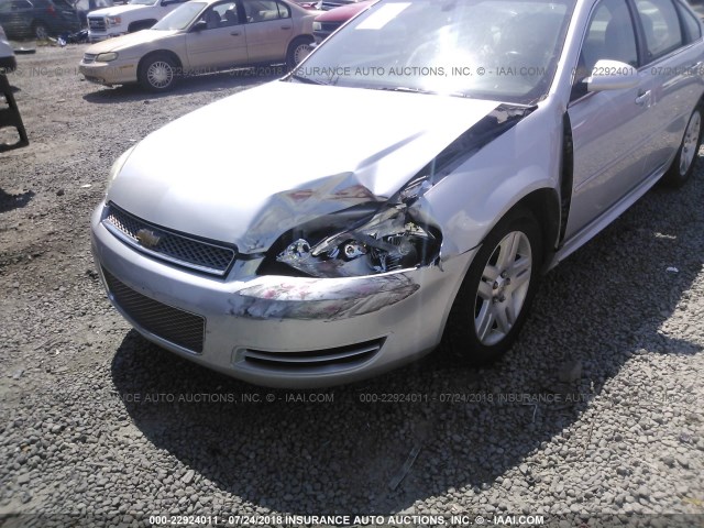 2G1WB5E38E1114837 - 2014 CHEVROLET IMPALA LIMITED LT SILVER photo 6