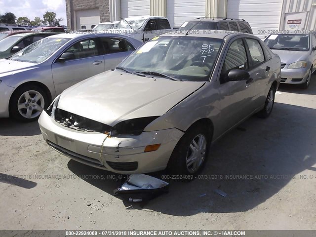 1FAFP34N87W155096 - 2007 FORD FOCUS ZX4/S/SE/SES GOLD photo 2