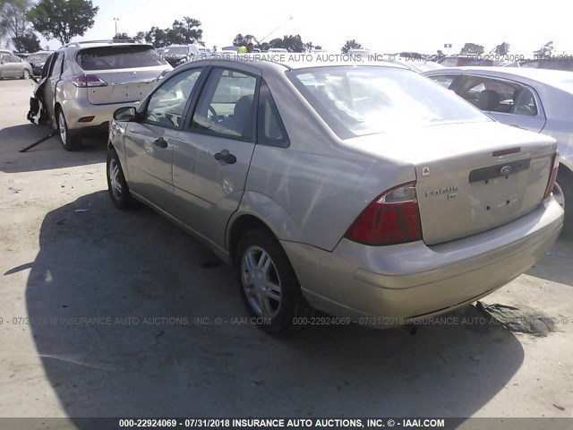 1FAFP34N87W155096 - 2007 FORD FOCUS ZX4/S/SE/SES GOLD photo 3