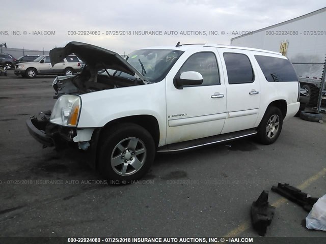 1GKFK66847J297674 - 2007 GMC YUKON XL DENALI WHITE photo 2