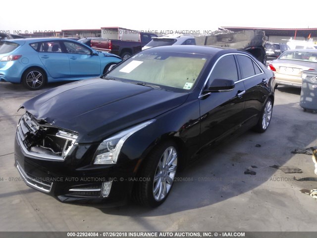 1G6AE5S30D0152587 - 2013 CADILLAC ATS PREMIUM BLACK photo 2