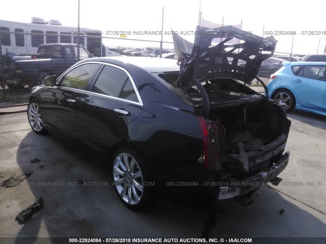 1G6AE5S30D0152587 - 2013 CADILLAC ATS PREMIUM BLACK photo 3