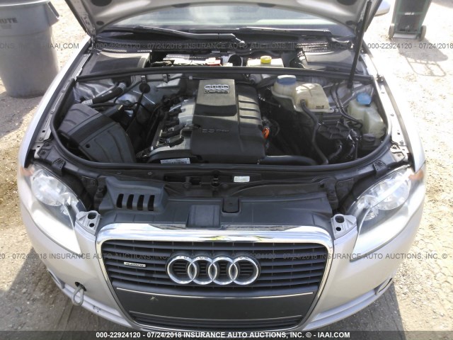 WAUDF78E56A221957 - 2006 AUDI A4 2.0T QUATTRO SILVER photo 10