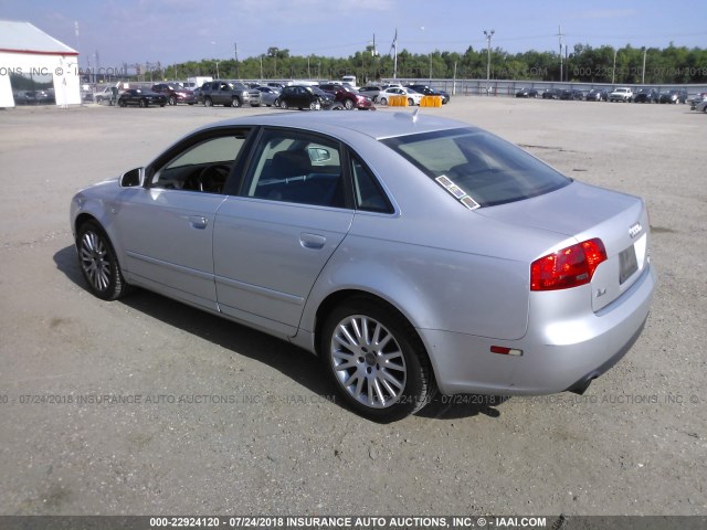 WAUDF78E56A221957 - 2006 AUDI A4 2.0T QUATTRO SILVER photo 3