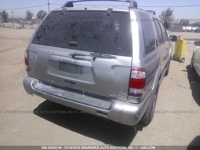 JN8DR09Y91W611096 - 2001 NISSAN PATHFINDER LE/SE/XE SILVER photo 4