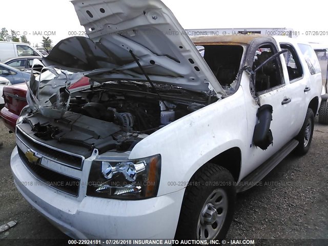 1GNFK13039R257918 - 2009 CHEVROLET TAHOE K1500 LS WHITE photo 2