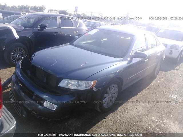 KMHFC46D59A360760 - 2009 HYUNDAI AZERA GLS BLUE photo 2