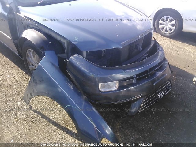 KMHFC46D59A360760 - 2009 HYUNDAI AZERA GLS BLUE photo 6