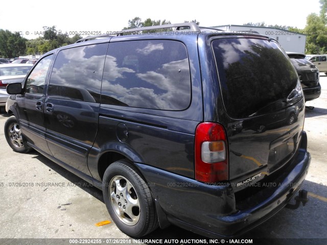 1GHDX03E43D108312 - 2003 OLDSMOBILE SILHOUETTE Dark Blue photo 3