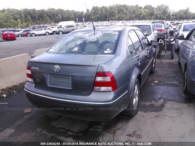 3VWSK69M65M058773 - 2005 VOLKSWAGEN JETTA GLS GRAY photo 4