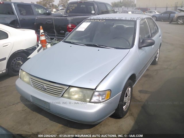 1N4AB41D7TC801170 - 1996 NISSAN SENTRA E/XE/GXE/GLE BLUE photo 2