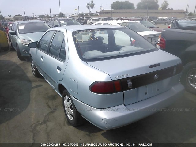 1N4AB41D7TC801170 - 1996 NISSAN SENTRA E/XE/GXE/GLE BLUE photo 3