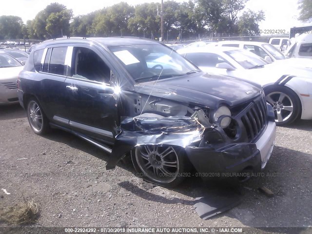 1J8FF57W67D169855 - 2007 JEEP COMPASS LIMITED BLUE photo 1