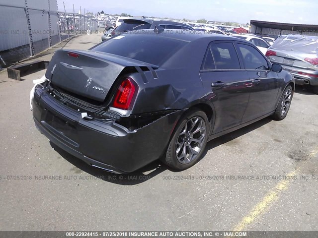 2C3CCABG9FH763602 - 2015 CHRYSLER 300 S GRAY photo 4