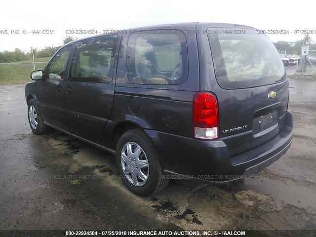 1GNDV23W88D186493 - 2008 CHEVROLET UPLANDER LS Light Blue photo 3