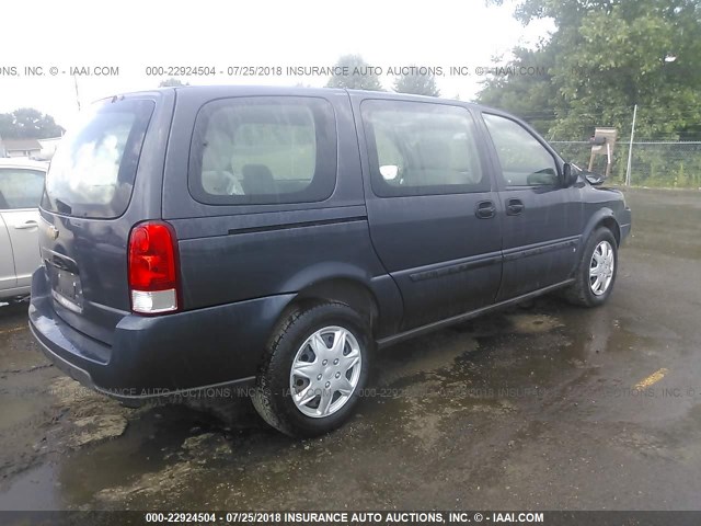 1GNDV23W88D186493 - 2008 CHEVROLET UPLANDER LS Light Blue photo 4
