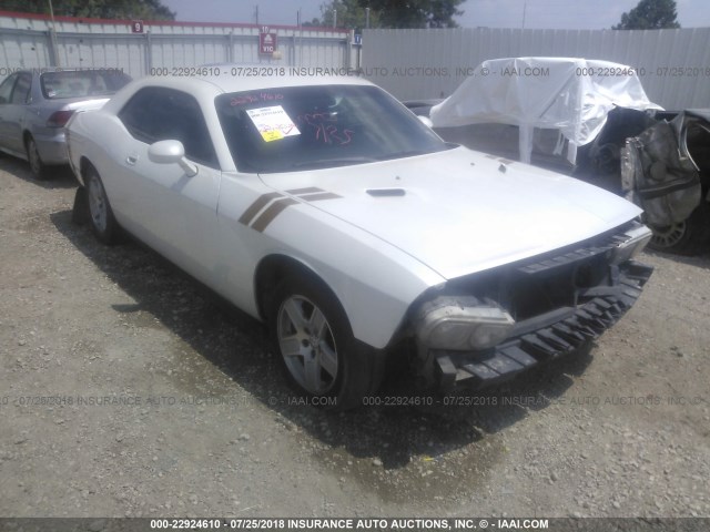 2B3CJ4DV1AH179462 - 2010 DODGE CHALLENGER SE WHITE photo 1