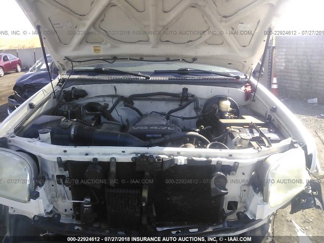 5TBBT48163S434325 - 2003 TOYOTA TUNDRA ACCESS CAB LIMITED WHITE photo 10