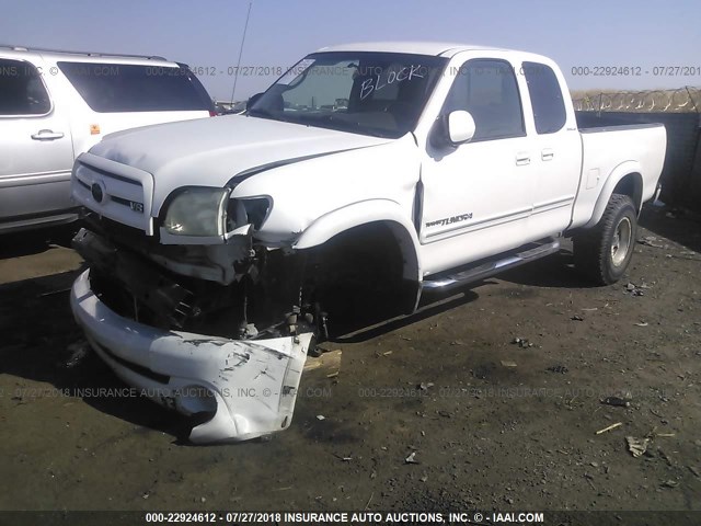 5TBBT48163S434325 - 2003 TOYOTA TUNDRA ACCESS CAB LIMITED WHITE photo 2