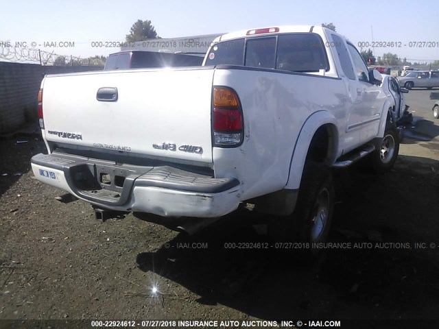 5TBBT48163S434325 - 2003 TOYOTA TUNDRA ACCESS CAB LIMITED WHITE photo 4