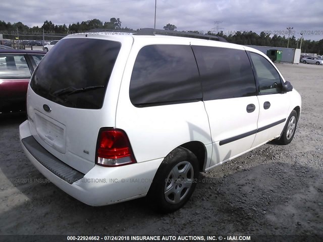 2FMZA51696BA57269 - 2006 FORD FREESTAR SE WHITE photo 4