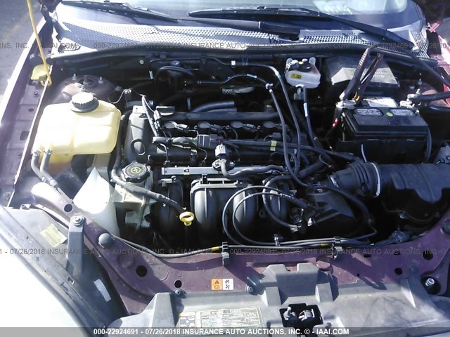 1FAFP34N67W254614 - 2007 FORD FOCUS ZX4/S/SE/SES 红色 照片 10