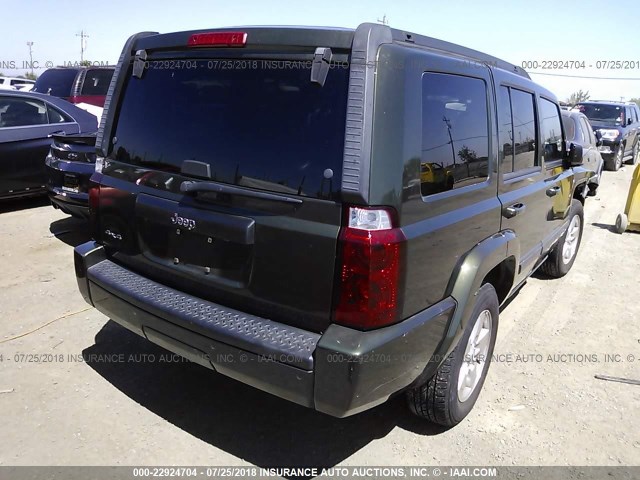 1J8HG48K57C598390 - 2007 JEEP COMMANDER GREEN photo 4