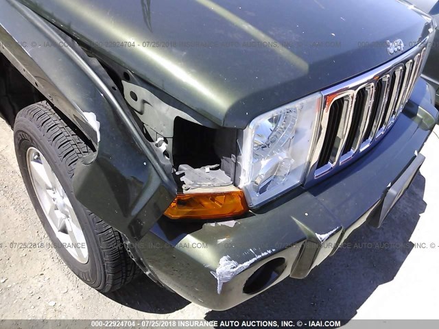 1J8HG48K57C598390 - 2007 JEEP COMMANDER GREEN photo 6