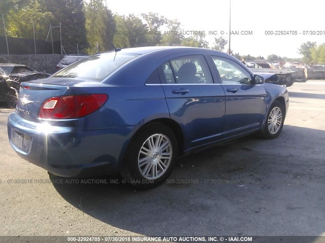 1C3LC56B99N505436 - 2009 CHRYSLER SEBRING TOURING/LIMITED BLUE photo 4